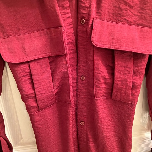 H&M Burgundy Midi Dress - Picture 8 of 12